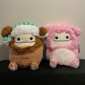 Squishmallows Benny and Brina the Bigfoot 7.5”